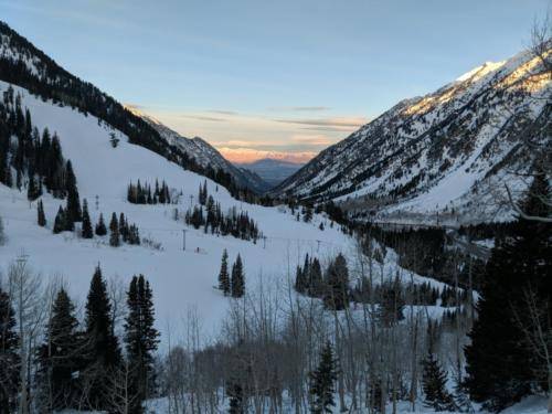 Little Cottonwood Canyon view from Snowbird